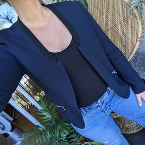 Maison Scotch Punk Radar 4 Scotch & Soda Blue Blazer Luxury Moto Classic Jacket